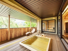 Hakuba Onsen/ Private open air bath